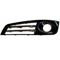 Griglia paraurti anteriore con foro fendinebbia con 3 modanature cromate sx
