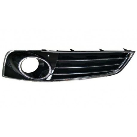 Griglia paraurti anteriore con foro fendinebbia con modanatura cromata dx