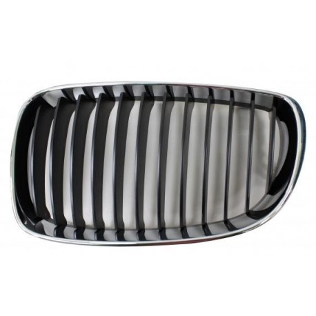 Griglia mascherina radiatore anteriore cromata - nera sx