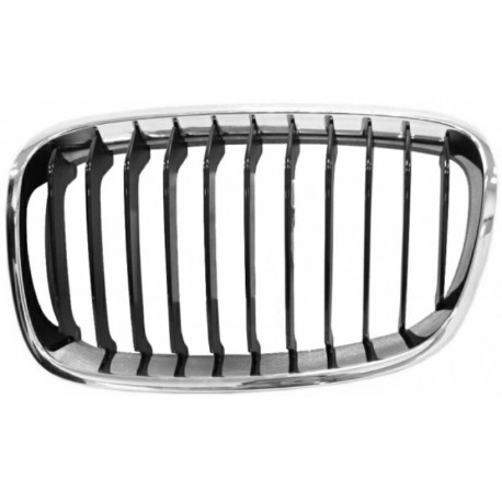 Griglia mascherina radiatore anteriore cromata - nera sx