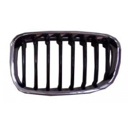 Griglia mascherina radiatore anteriore cromata - nera versione Sport sx