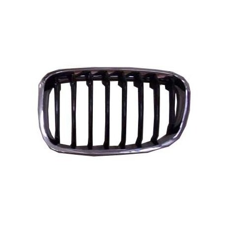 Griglia mascherina radiatore anteriore cromata - nera versione Sport sx