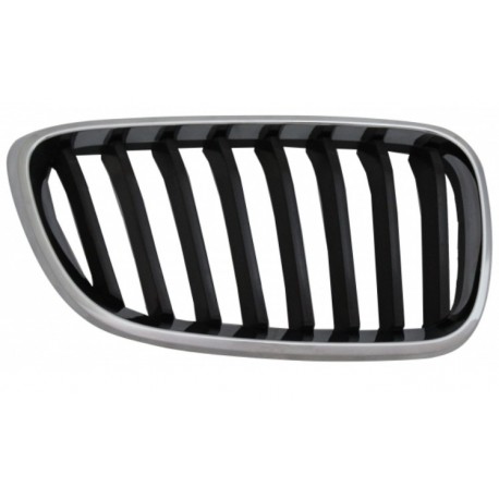 Griglia mascherina radiatore cromata - nera dx