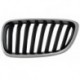 Griglia mascherina radiatore cromata - nera sx