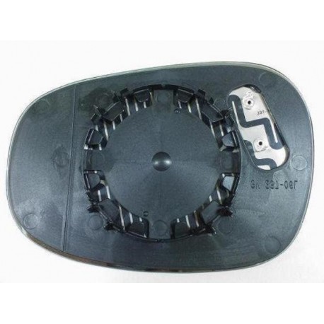 Piastra specchietto termica con vetro blu asferico lato passeggero - dx