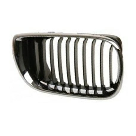 Griglia mascherina radiatore anteriore cromata - nera dx