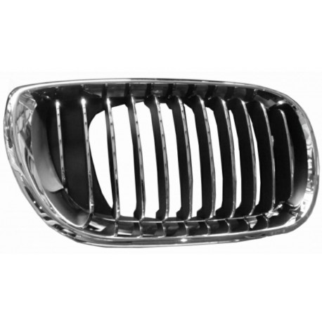 Griglia mascherina radiatore anteriore cromata - nera dx