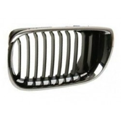 Griglia mascherina radiatore anteriore cromata - nera sx