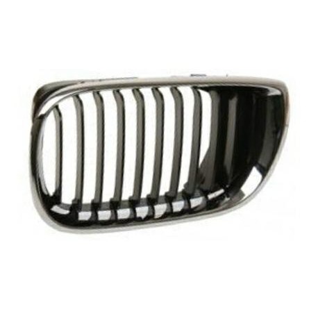 Griglia mascherina radiatore anteriore cromata - nera sx