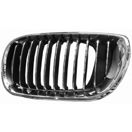 Griglia mascherina radiatore anteriore cromata - nera sx