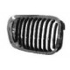 Griglia mascherina radiatore anteriore cromata - nera dx