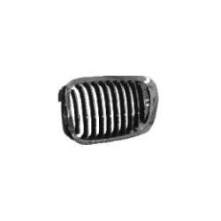 Griglia mascherina radiatore anteriore cromata - nera sx