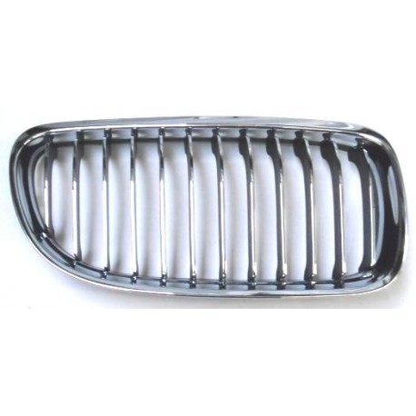 Griglia mascherina radiatore anteriore cromata - nera dx