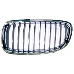 Griglia mascherina radiatore anteriore cromata - nera sx