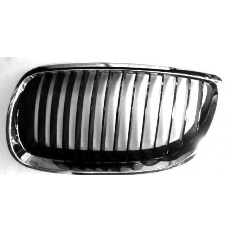 Griglia mascherina radiatore anteriore cromata - nera sx