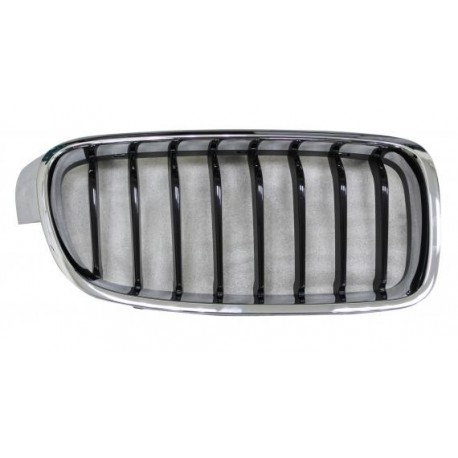 Griglia mascherina radiatore anteriore cromata - nera versione Sport dx