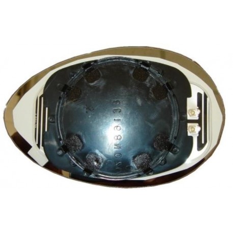 Piastra specchietto termica con vetro blu lato guida - sx
