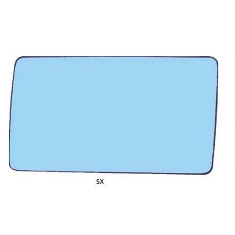 Piastra specchietto termica con vetro blu lato guida - sx