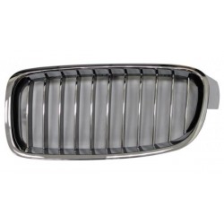 Griglia mascherina radiatore anteriore cromata - nera versione Luxury sx