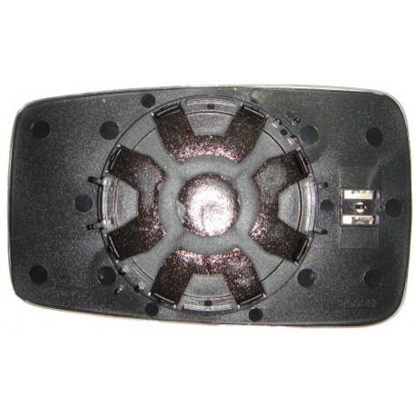 Piastra specchietto termica con vetro blu lato passeggero - dx