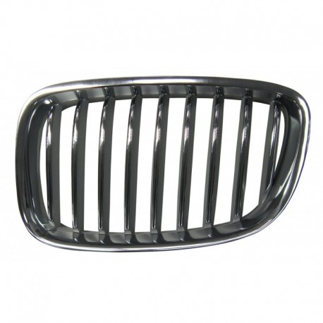 Griglia mascherina radiatore anteriore cromata - titanio sx