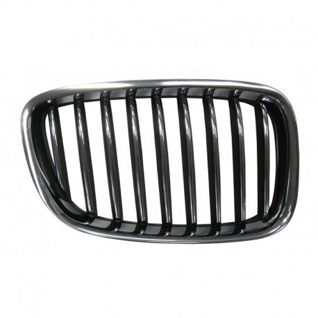 Griglia mascherina radiatore anteriore cromata - nera dx