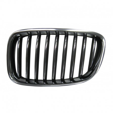 Griglia mascherina radiatore anteriore cromata - nera sx