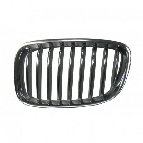 Griglia mascherina radiatore anteriore cromata - titanio sx