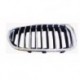 Griglia mascherina radiatore anteriore cromata - nera dx