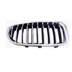 Griglia mascherina radiatore anteriore cromata - nera dx