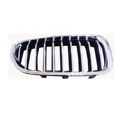 Griglia mascherina radiatore anteriore cromata - nera dx