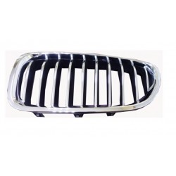 Griglia mascherina radiatore anteriore cromata - nera sx