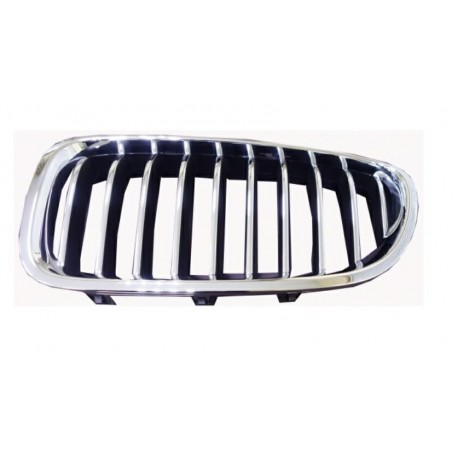 Griglia mascherina radiatore anteriore cromata - nera sx