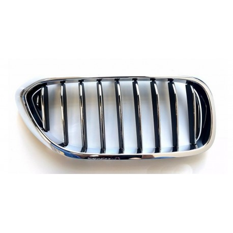 Griglia mascherina radiatore cromata - nera versione Luxury dx