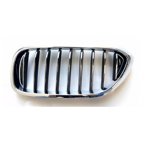 Griglia mascherina radiatore cromata - nera versione Luxury sx