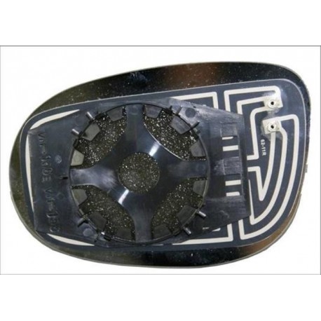 Piastra specchietto termica con vetro blu lato passeggero - dx