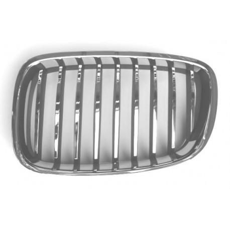 Griglia mascherina radiatore anteriore cromata - nera sx