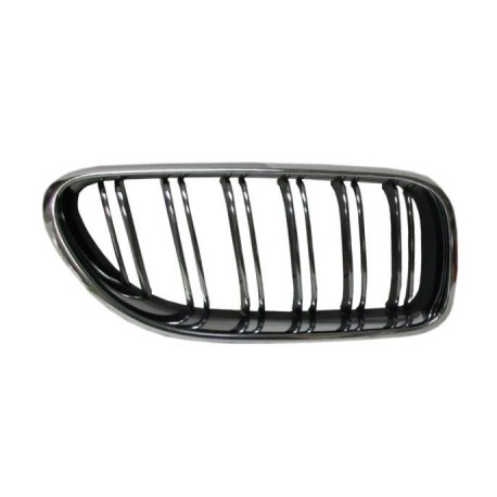 Griglia mascherina radiatore anteriore cromata - nera versione M-Tech dx