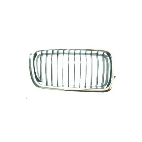 Griglia mascherina radiatore cromata - nera dx