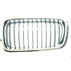Griglia mascherina radiatore cromata - nera sx