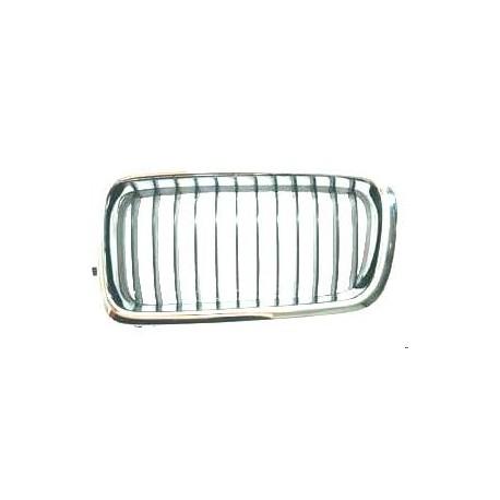 Griglia mascherina radiatore cromata - nera sx