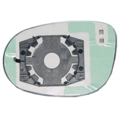 Piastra specchietto termica con vetro blu lato passeggero - dx