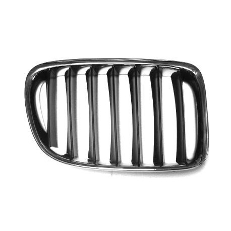 Griglia mascherina radiatore anteriore cromata - nera dx