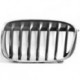 Griglia mascherina radiatore anteriore cromata - nera sx