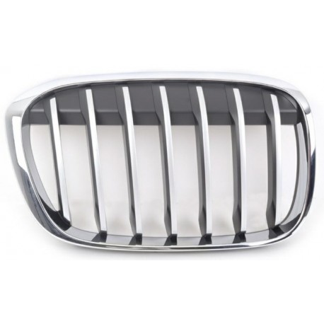 Griglia mascherina radiatore anteriore cromata - nera versione Base - X-Line dx