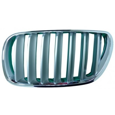 Griglia mascherina radiatore anteriore cromata - titanio sx