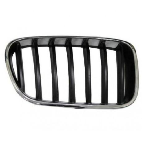 Griglia mascherina radiatore anteriore cromata - nera dx