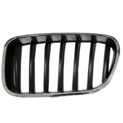 Griglia mascherina radiatore anteriore cromata - nera sx