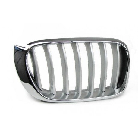 Griglia mascherina radiatore anteriore cromata - grigia dx