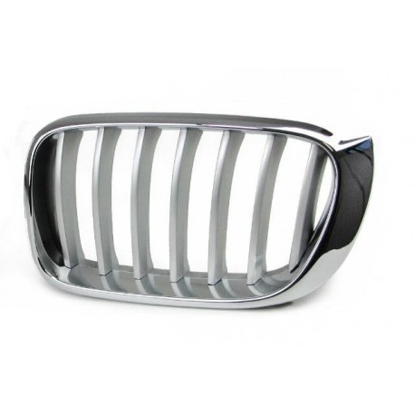 Griglia mascherina radiatore anteriore cromata - grigia sx